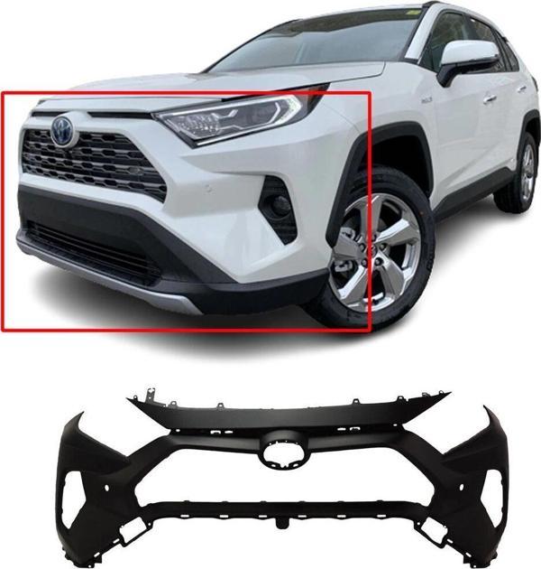 Toyota Rav4- 2018-2024  Ön Üst Tampon Astarlı Siyah/Sensör Delikli (Tyg) (Oem No:521194A918) - Image 1