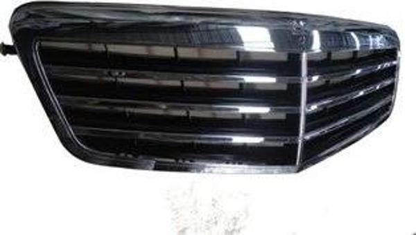 Mercedes E Class- W212- 10/12; Ön Panjur Nikelajlı 7 Çıtalı (İç Petekleri Siyah) (Tw) (Oem No: A2128 - Image 1