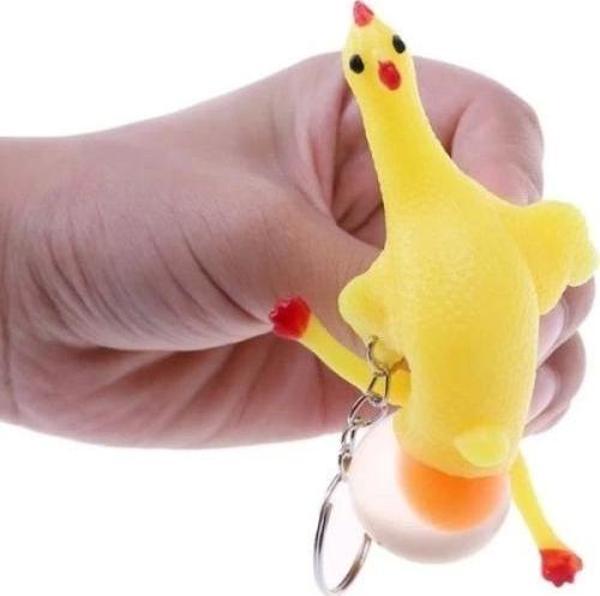 Squishy Yumurtlayan Tavuk Anahtarlık - Image 1