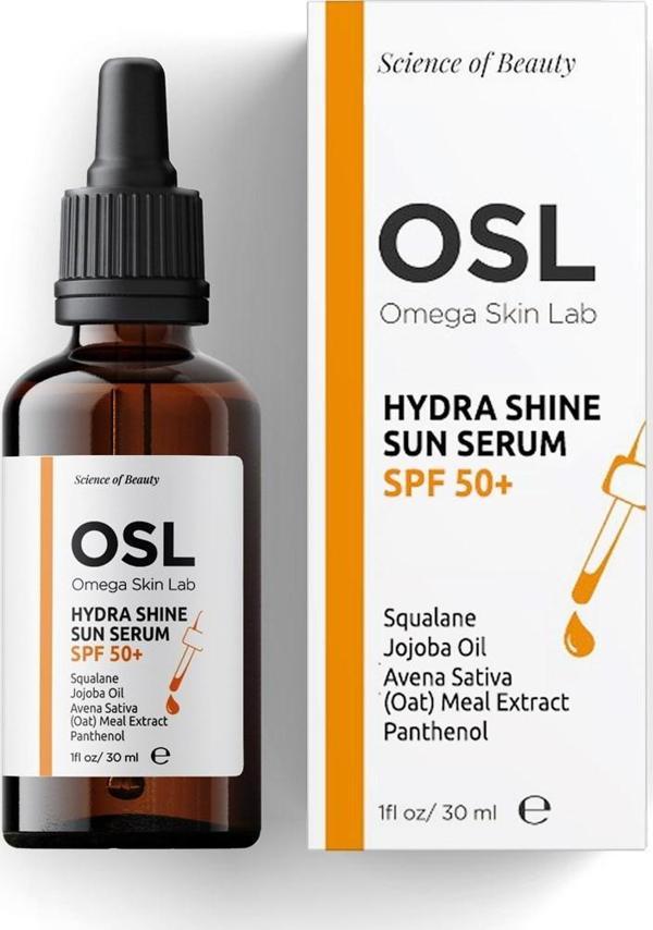 OSL Omega Skin Lab Spf50 Nemlendirici Güneş Koruyucu Serum - Hydra Shine Sun Serum Spf50  30ml - Image 1