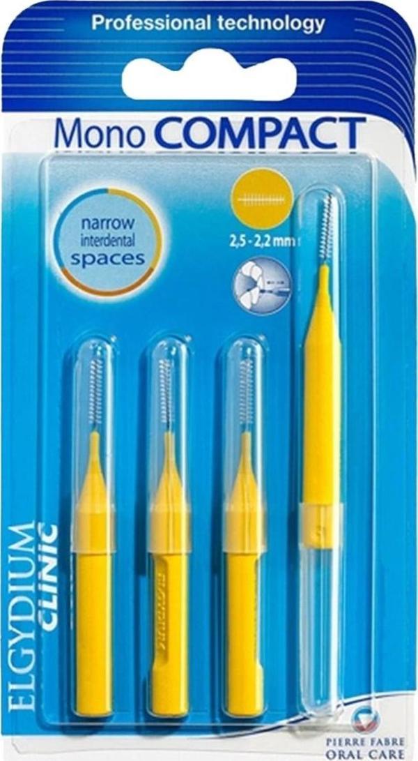 Elgydium Clinic Mono Compact Sarı Arayüz Fırçası - Image 1