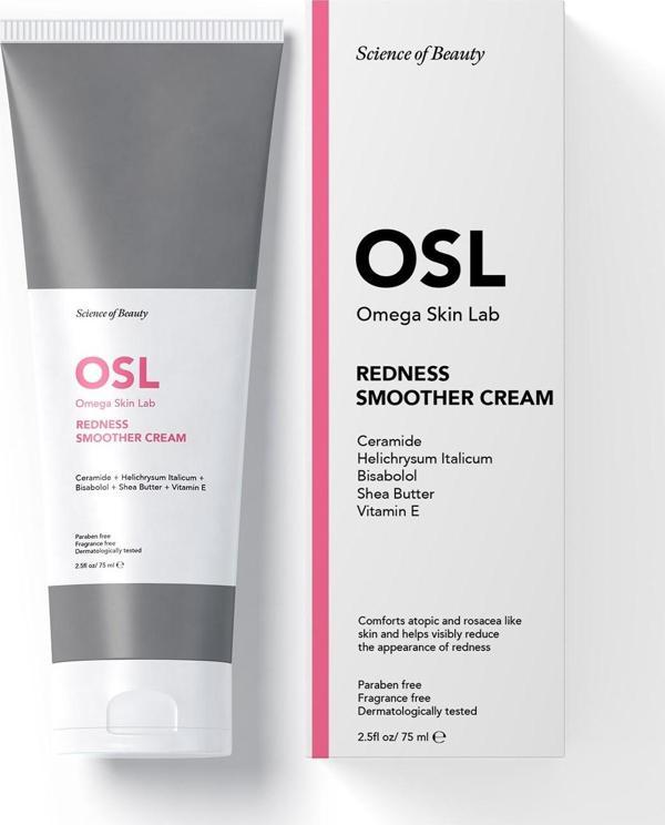 OSL Omega Skin Lab Kızarıklık ve Hassas Ciltler Için Yatıştırıcı Krem - Redness Smoother Cream 75ml - Image 1