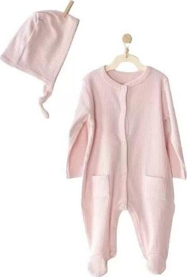 Modal Bebe Tulum Takım Pink - Image 1
