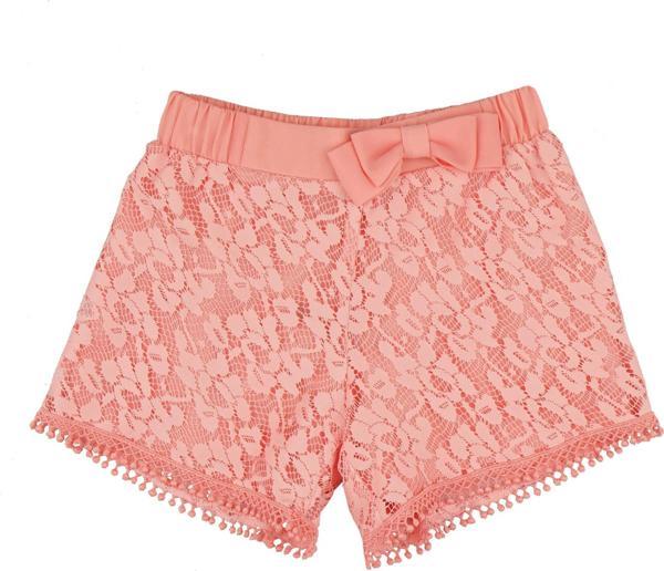 DANTEL GARNİLİ ŞORT Pembe - Image 1