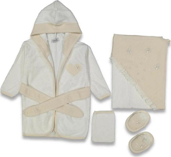 YUSUFÇUK BORNOZ SET Pudra - Image 1