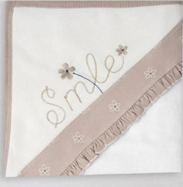 SMILE NAKIŞLI 0-12 AY HAVLU SİLGİ Bej - Image 1