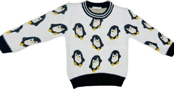 PENGUENLİ KAZAK Kemik - Image 1