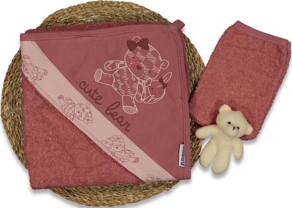 CUTE BEAR 0-12 AY HAVLU SİLGİ Kiremit - Image 1