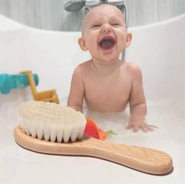 Keçi Kılı Organik Bebek Banyo Tarağı - Image 1