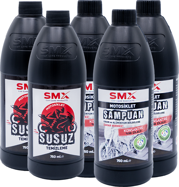 Motosiklet Şampuanı 750 ml 3 Adet +Motosiklet Susuz Temizleme 750 ml 2 Adet ???? 5 Al, 3 Öde! - Image 1