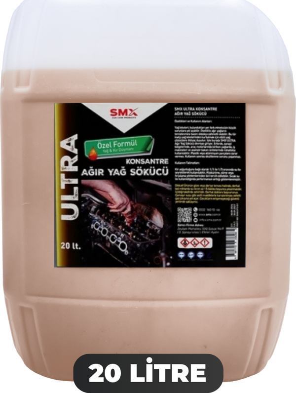 Ultra Konsantre Ağır Yağ Sökücü 20 Lt MOTOR VE PARÇA YIKAMA SIVISI - Image 1