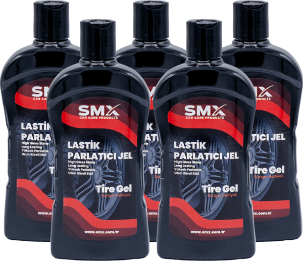 Jel Lastik Parlatıcı 500 Ml 5 Adet + (Sünger Hediye) ???? 5 Adet Al, 3 Öde! - Image 1