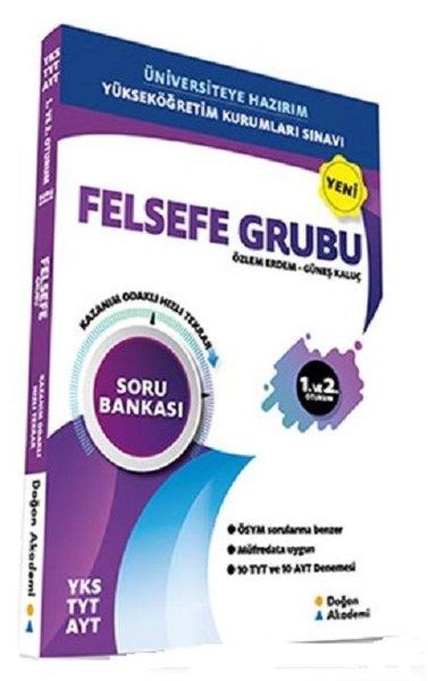 YKS TYT-AYT Felsefe Grubu Kazanım Odaklı Hızlı Tekrar Soru Bankası - Doğan Akademi - Image 1
