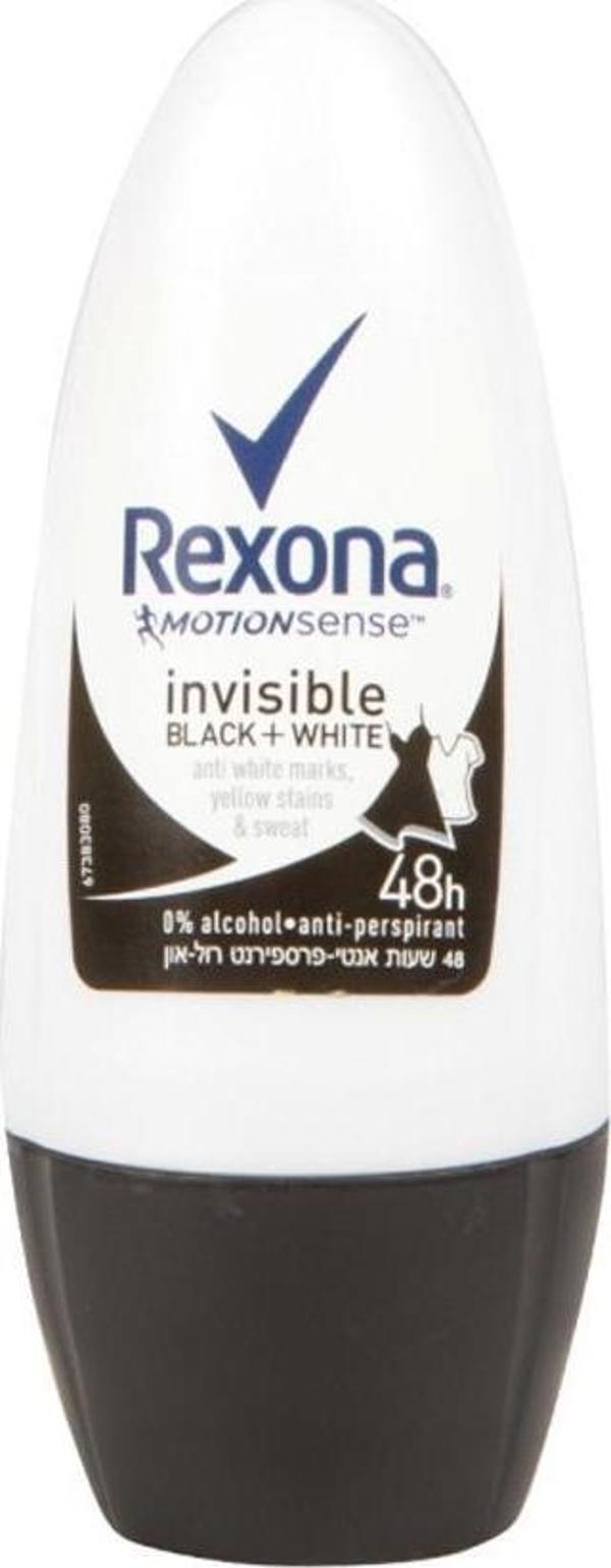 Rexona Bayan Roll-On Invisible Black & White 50Ml - Image 1