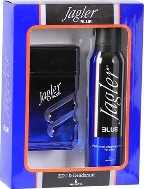 Jagler Set Blue Edt 90ml + 150 ml Deodorant Erkek Parfüm Set - Image 1