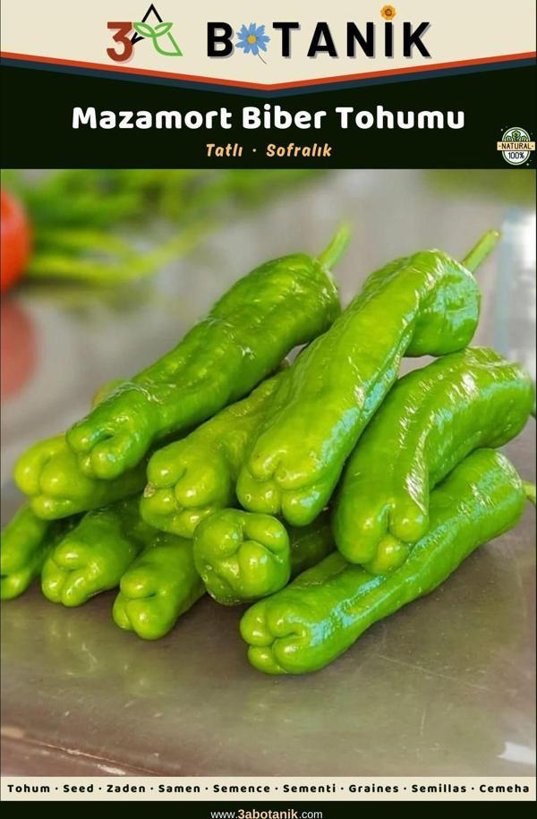 3A Botanik Mazamort Biber Tohumu, Yerli Ve Sürdürülebilir Tohum, 5 Gram Biber Tohumu - Image 1