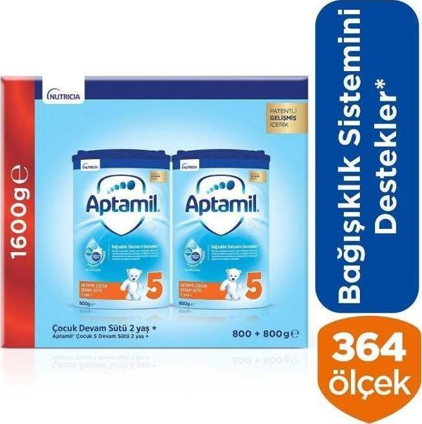 Aptamil 5 Akıllı Kutu Çocuk Devam Sütü 2+ Yaş 2 X 800 G - Image 1
