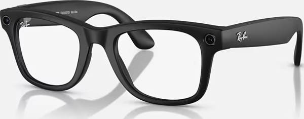 RAY-BAN META WAYFARER Frame-Matte Black / Lenses-Clear/Graphite Green Transitions / S 50 Akıllı Gözlük - Image 1