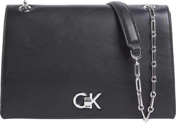 Calvin Klein CK RE-LOCK MEDIUM CHAIN Kadın Siyah Çanta LV04F3104G-UB1 - Image 1