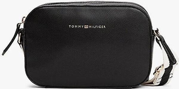 Tommy Hilfiger TH LOGOTAPE CAMERA BAG Kadın Siyah Çanta AW0AW17450BDS - Image 1