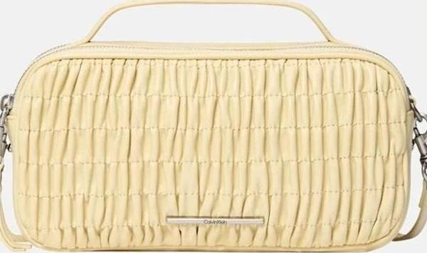 Calvin Klein Jeans RUCHED CROSSBODY CAMERA BAG Kadın Beyaz Çanta LV04K3184G-RM0 - Image 1