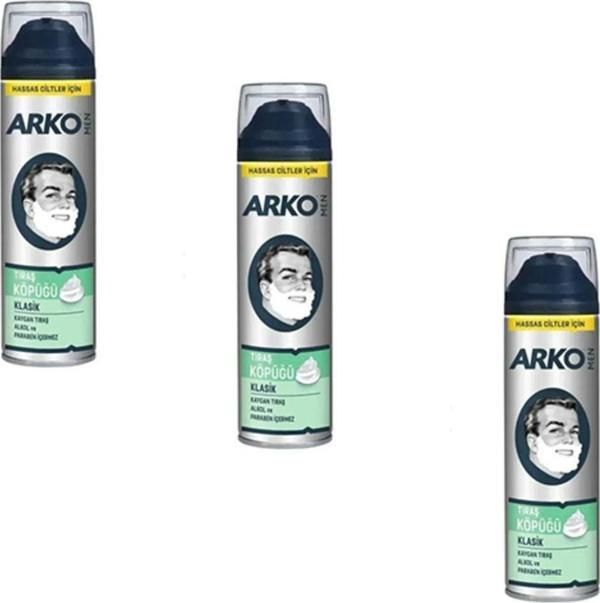 Tıraş Köpüğü Klasik Hassas Ciltler Için 200 ml * 3 adet - Image 1