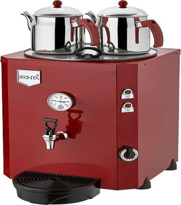 Remta 2 Demlikli Jumbo 23 L Çay Makinesi Kırmızı - Image 1