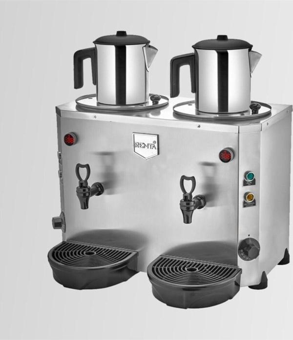 De15 Çift Demlikli Elektrikli Jumbo Çay Makinesi 9+9 Lt (demlik Dahil) - Image 1