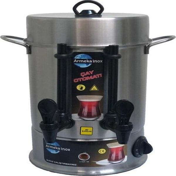 Armeka 8 L 80 Bardak Çay Makinesi ve Otomatı Inox - Image 1
