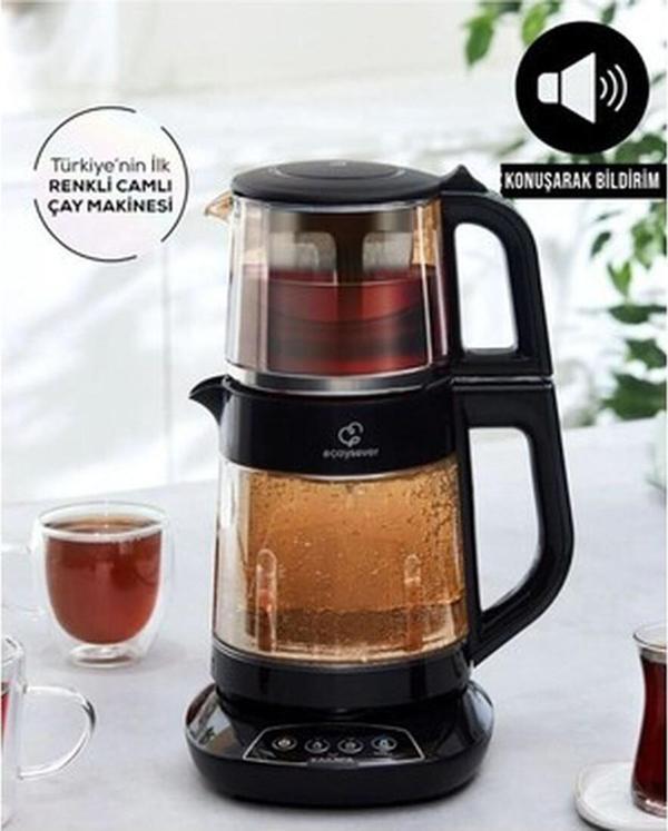 Karaca Çay, Mama Suyu ve Kettle 3 In 1 Konuşan Cam Çay Makinesi Aile Boyu Kapasite 1700W - Image 1