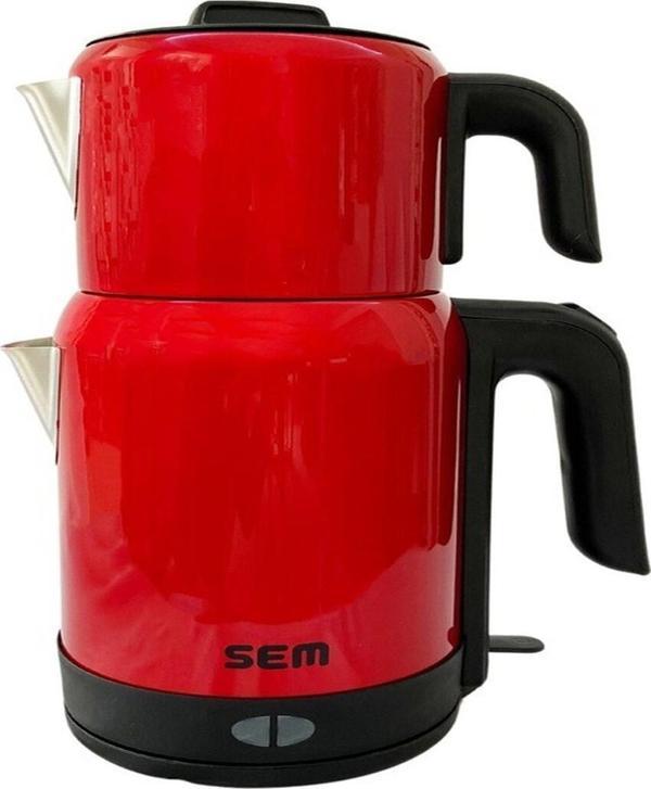 Sem Nadidem Sd711 2400 W Çelik Çay Makinesi Kırmızı - Image 1