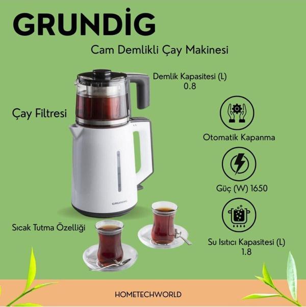 1650 Watt Cam Demlikli Çay Makinesi 1,8 Lt. - Image 1