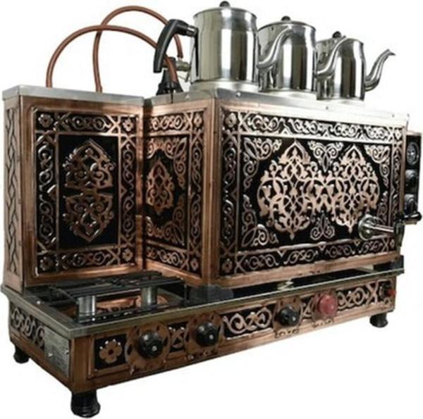 Kutlu Şehzade 3 Demlikli Bakır Çay Kazanı - Image 1