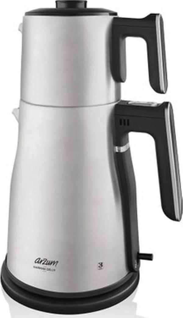 Arzum AR3059 Se Harman Delux Çelik Çay Makinesi - Inox - Image 1