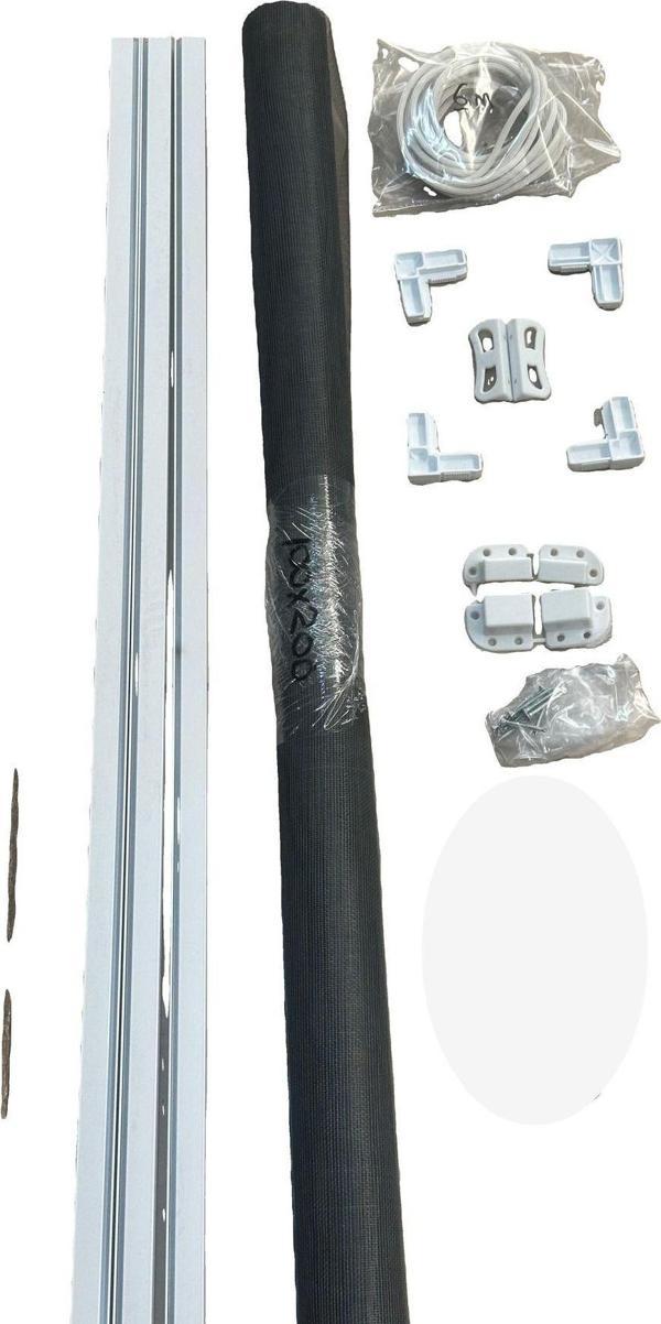 İlkim 17X25 Söktak Sineklik Takımı Alüminyum Fberglass 50X120 Beyaz Pencere - Image 1