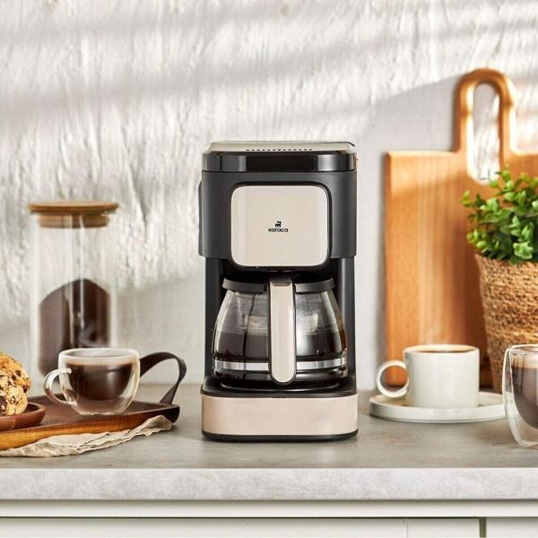 2 In 1 Cam Demlikli Filtre Kahve ve Çay Demleme Makinesi - Image 1