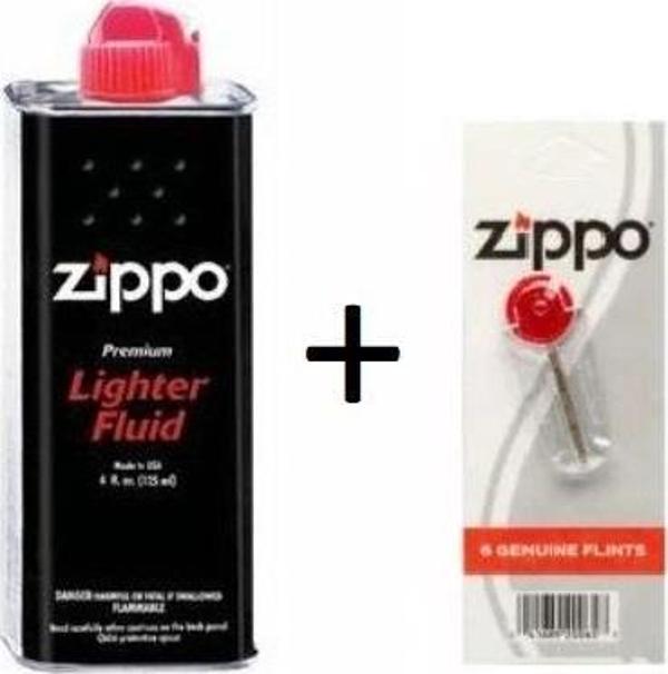 Zippo Çakmak Benzin 1Adet Taş 1Adet Set - Image 1