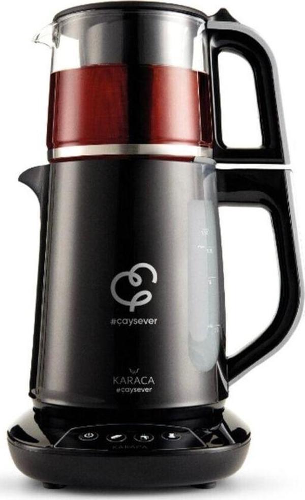 KaracaÇaysever 3 In 1 Konuşan Çay Makinesi Su Isıtıcı Ve Mama Suyu Hazırlama 1700w Chrome - Image 1
