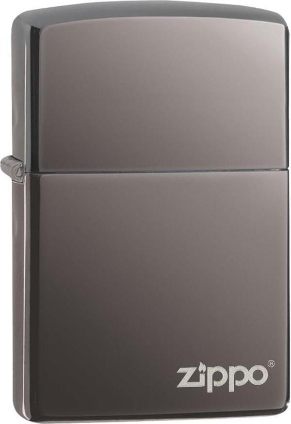 Zippo Ice Black Çakmak Logolu Parlak - Image 1