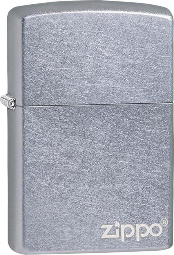 Zippo Regular Street Chrome Logo Çakmak - Image 1
