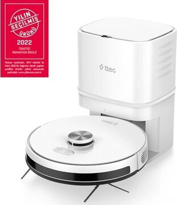 Ttec Robi Promaster Otomatik Toz Boşaltma Sistemli Akıllı Robot Süpürge ve Paspas - Image 1