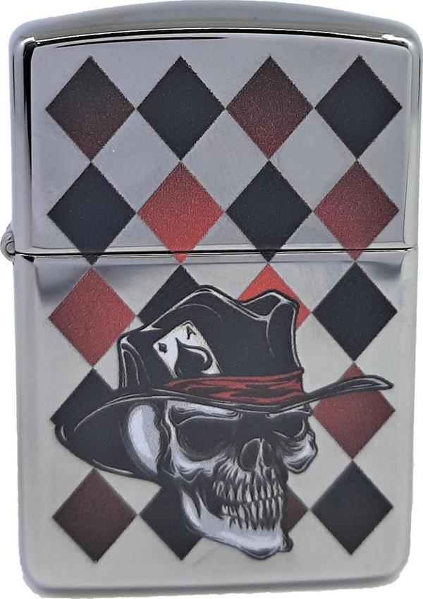 Zippo ArmorCase Skull Ace / Kurukafa Çakmak - Image 1