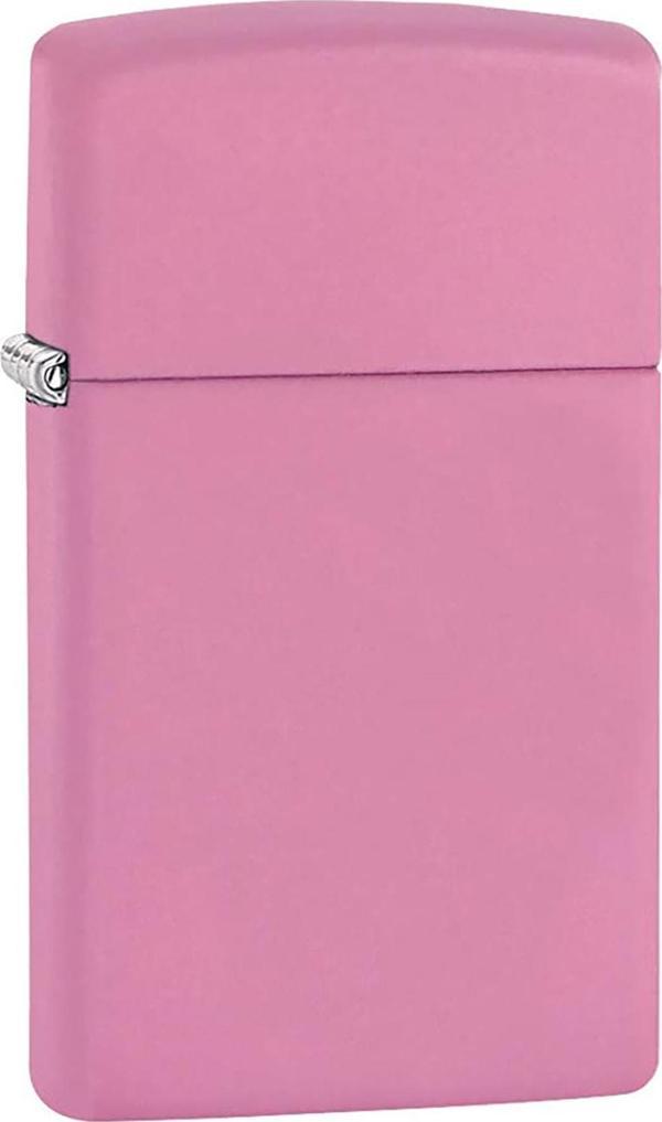 Zippo Slim Mat Pembe Çakmak - Image 1