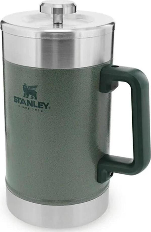 Stanley Klasik French Press Termos 1.4 Lt - Hammertone Green - Image 1