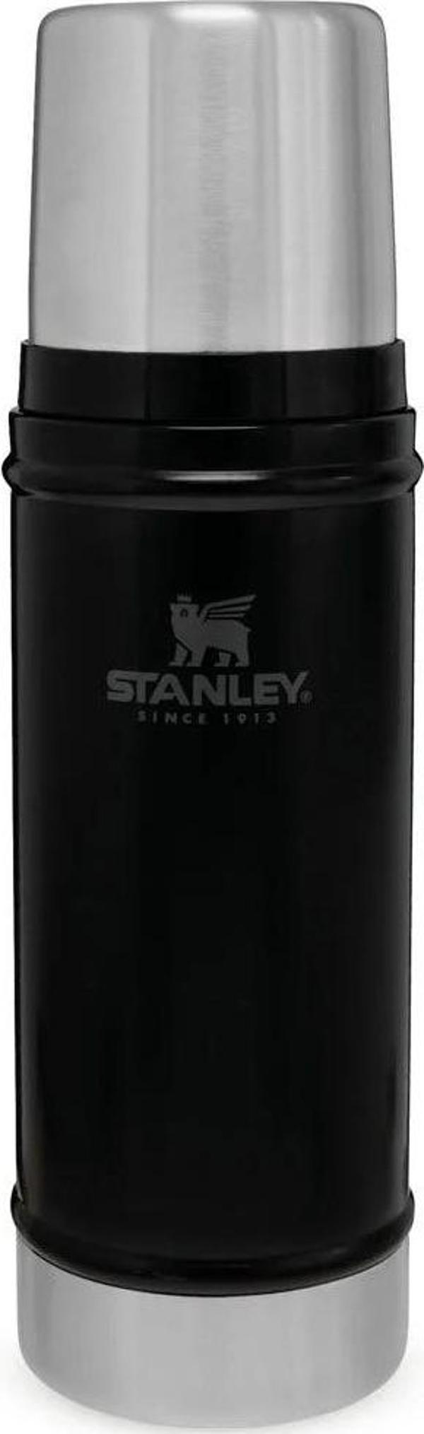 Stanley Klasik Vakumlu Termos 0.47 Lt - Matte Black Pebble - Image 1
