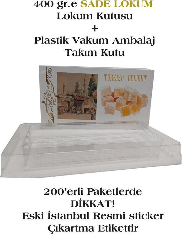 Biseystore400 Gr. Sade Lokum Kutusu+ İç Vakum Plastik Amblaj - Image 1
