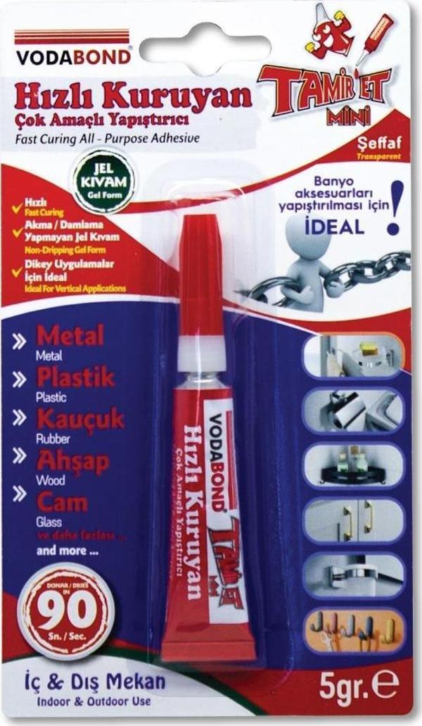 Vodabond Tamir Et Hızlı Kuruyan Çok Amaçlı Jel Yapıştırıcı - 5 gr. - Image 1