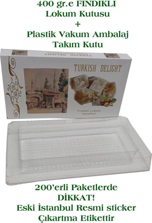Biseystore400 Gr. Fındıklı Lokum Kutusu+ İç Vakum Plastik Amblaj - Image 1