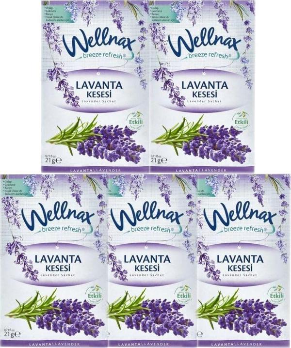 Wellnax Breeze Refresh Dolap Ve Çekmece Kesesi Lavanta Kesesi X 5 Adet - Image 1