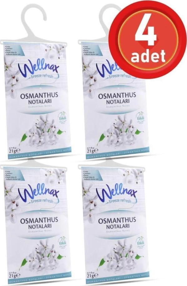 Wellnax 4 Adet Oda Kokusu Dolap Çekmece Araç Kokusu Osmanthus Notaları Koku Kesesi - Image 1